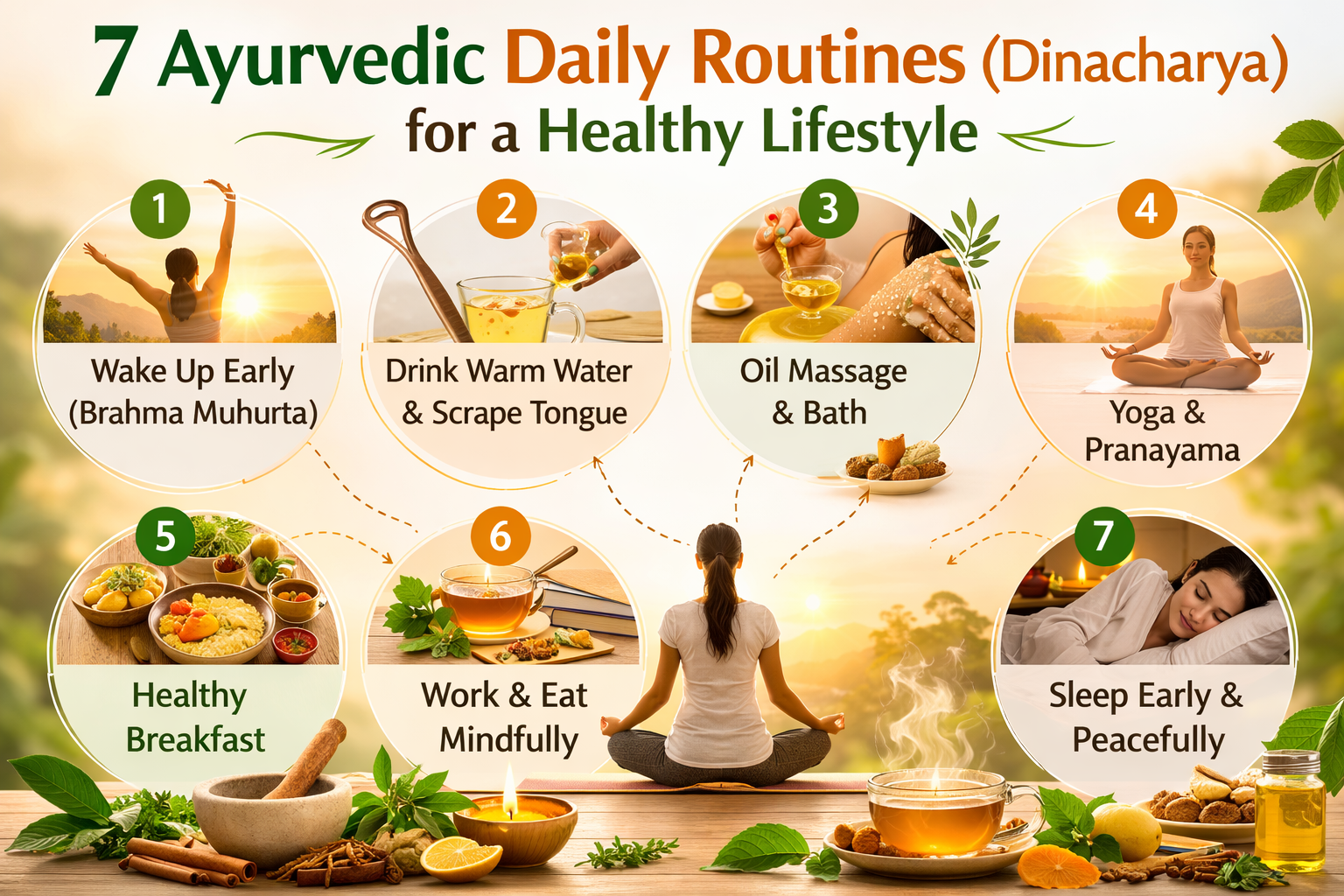 7 Ayurvedic Daily Routines (Dinacharya) for a Healthy Lifestyle
